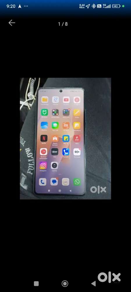 Redmi note 12 pro 8/256 good condition only charger