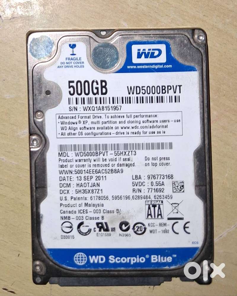 Samsung Ram 4GB and WD Blue HDD 500GB