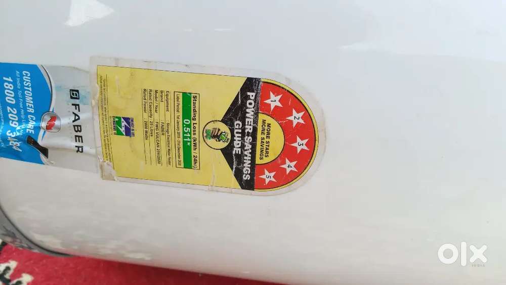 Faber 25 litre geezer