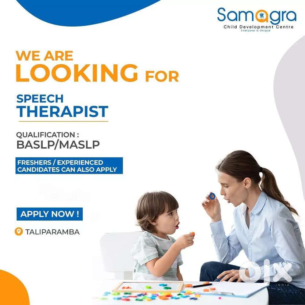 We are hiring Speech Therapist