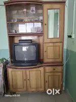 Cupboard cum TV unit and TV in working condition