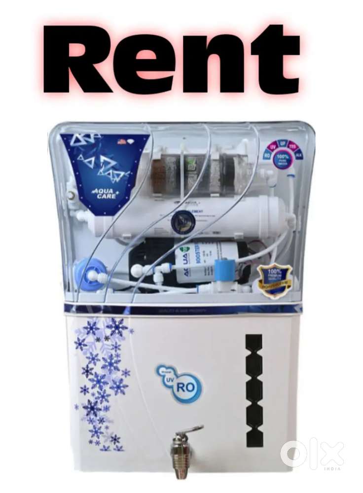 Ro water purifire available on rent