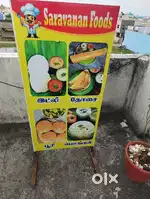 Name board stand flex banner stand