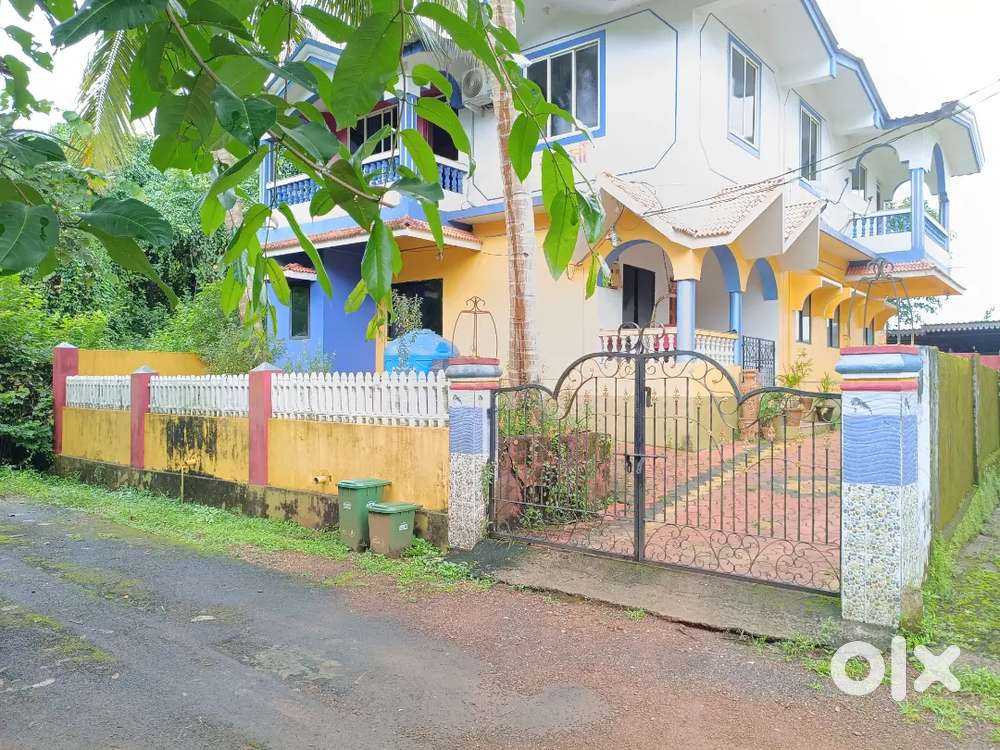 Semi Furnished 1 bhk house in Moira North Goa for rent