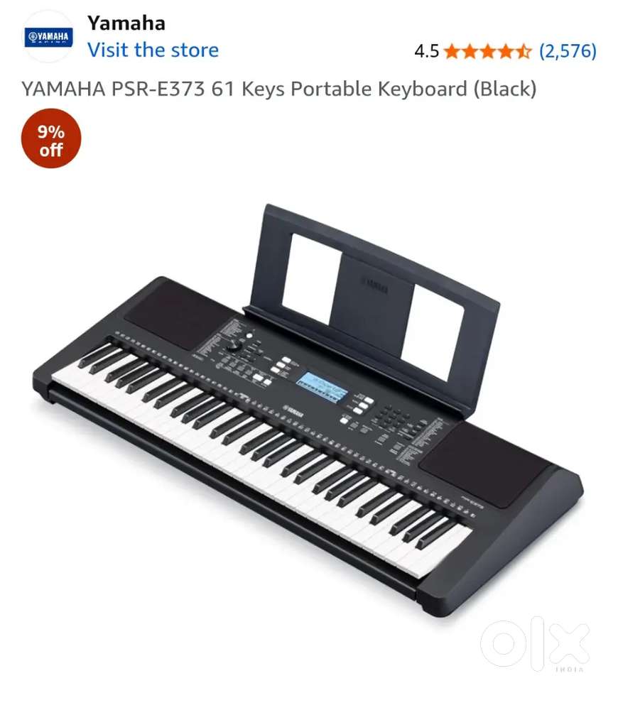 KeyBoard - YAMAHA PSR E 373, keyboard bag with stand