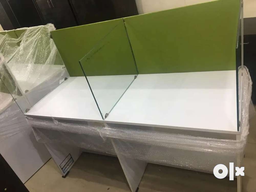 Brand new Workstation, office table with Glass partition available