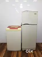 Godrej 250 ltrs double door refrigerator and washing machine