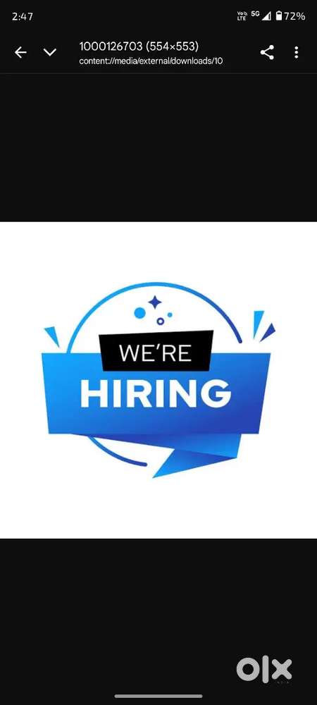 We are hiring for freshers and experienced