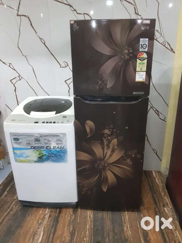 Lg double door refrigerator and ifb top load washing machine $