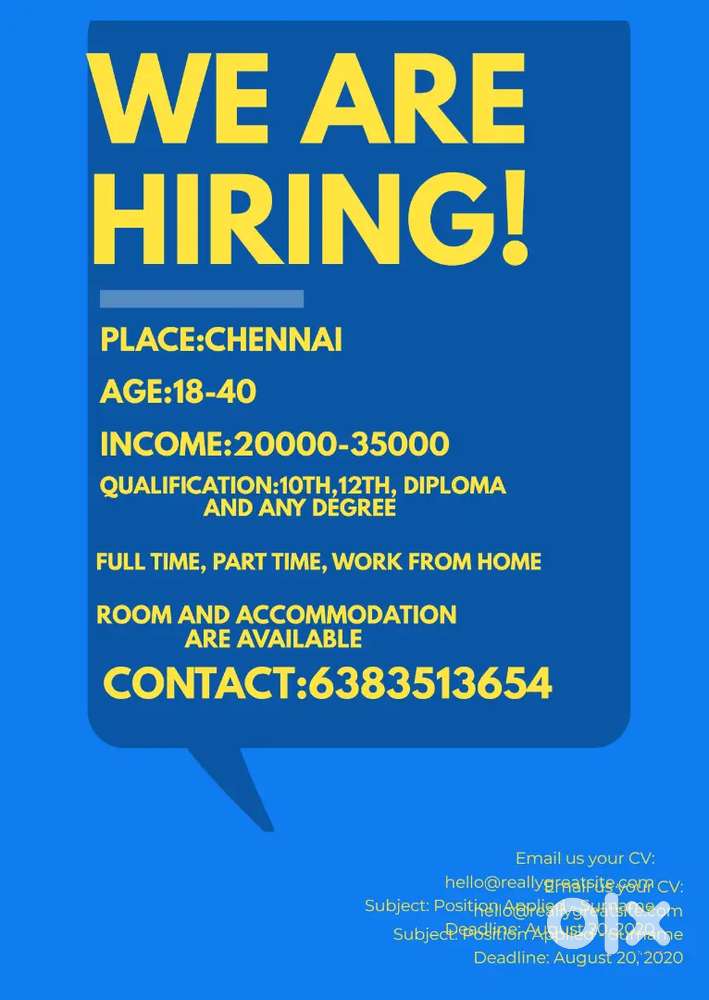 *JOB HIRING FOR FRESHERS AND EXPERIENCE CANDIDATE'S*