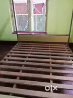 Old wooden cot.