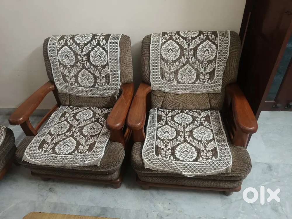 Sofa set 05 seater olive green colour