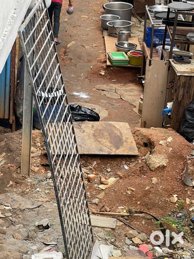 Steel grills , sliding steel door , wash basin , polygrip SR