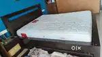 Solid wooden bed with Kurlon Memory foam mattress
