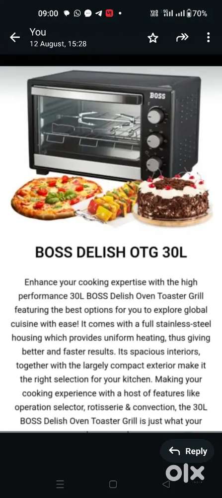 BOSS OTG 30 LTR