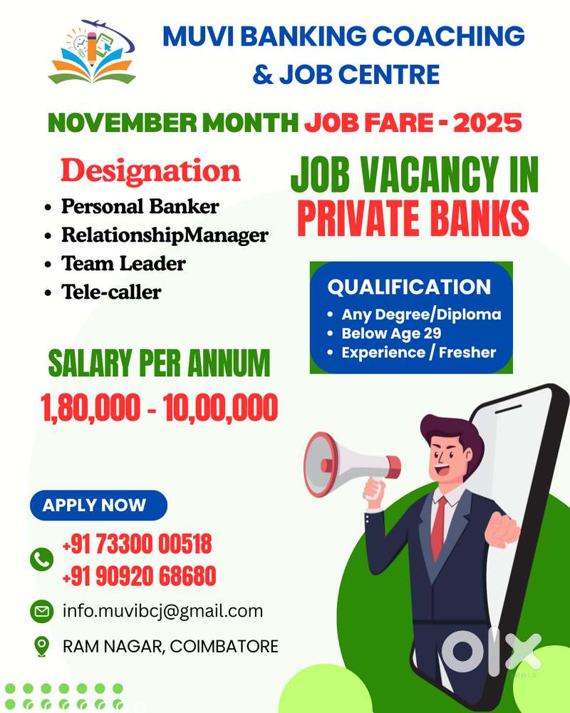 Job Vacancy in Private Banks