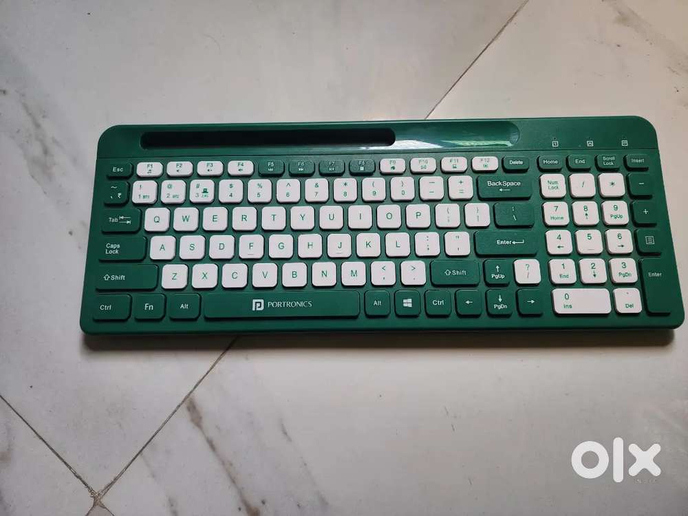 Portronics Bubble Square bluetooth keyboard, 3 device connectivity
