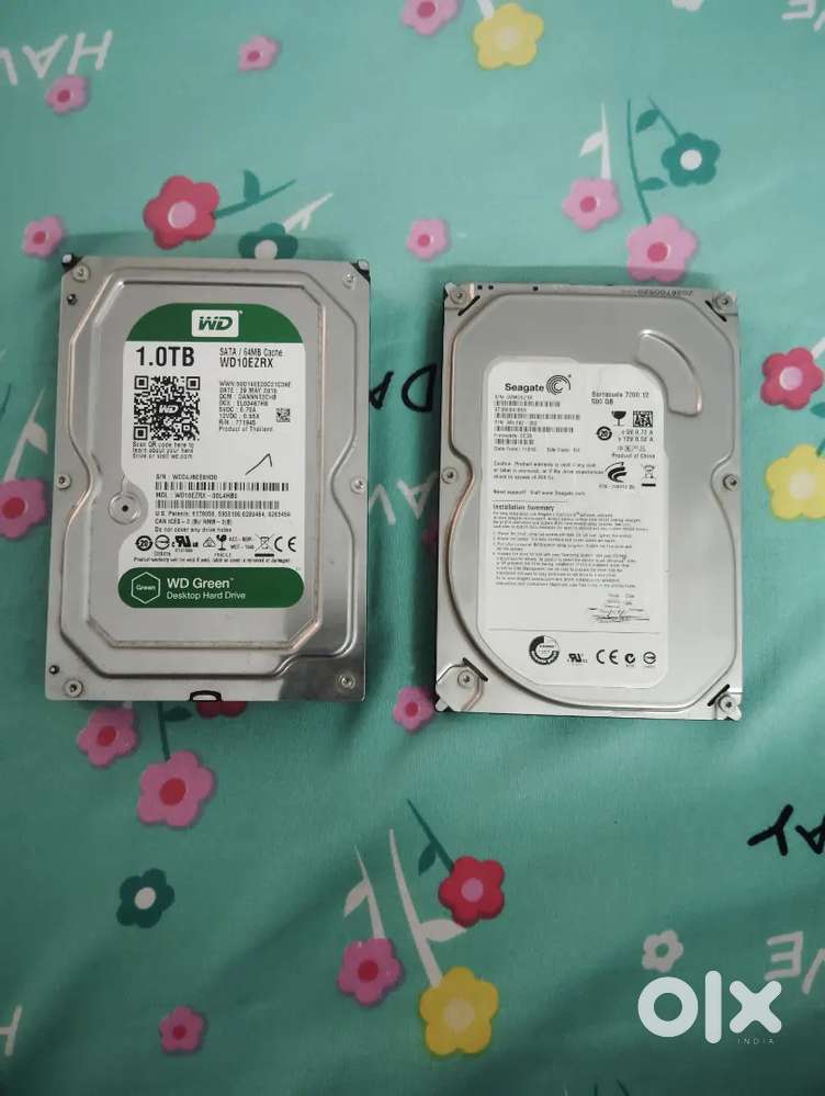 Hhd 500 gb and 1 tb and 250 gb available
