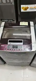 LG washing machine fully automatic top load with warranty 1 year old