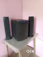 Panasonic home theatre system (SC-HT21GW-K) with bill.