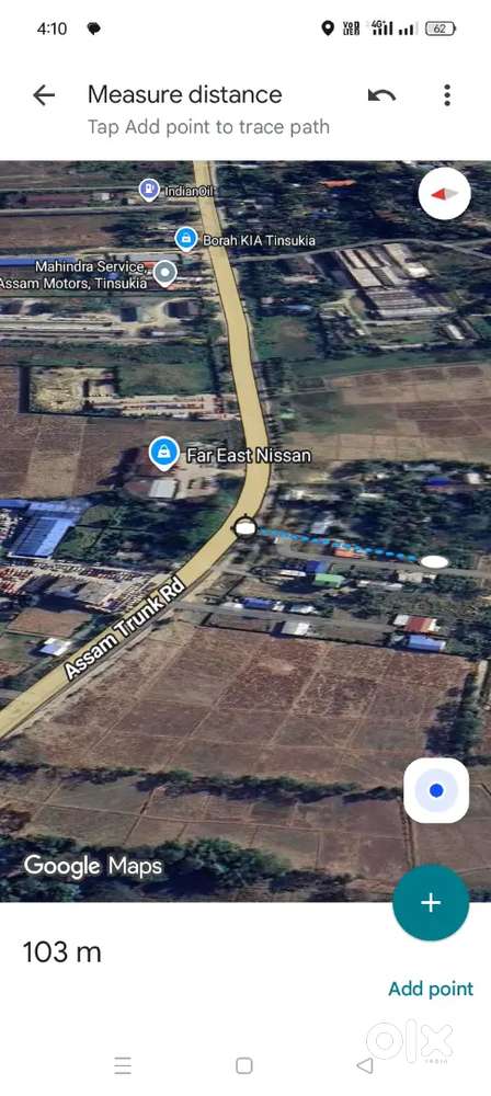 Tinsukia near maruti suzuki arena opposite side road 4320 sqft 27 lakh