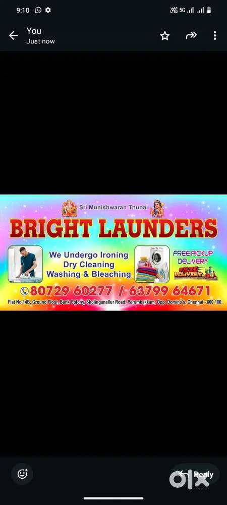 Cloth pickup And delivery