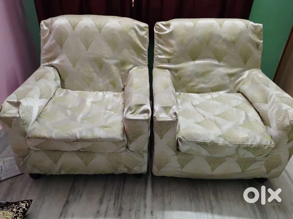 2 single seater sofas