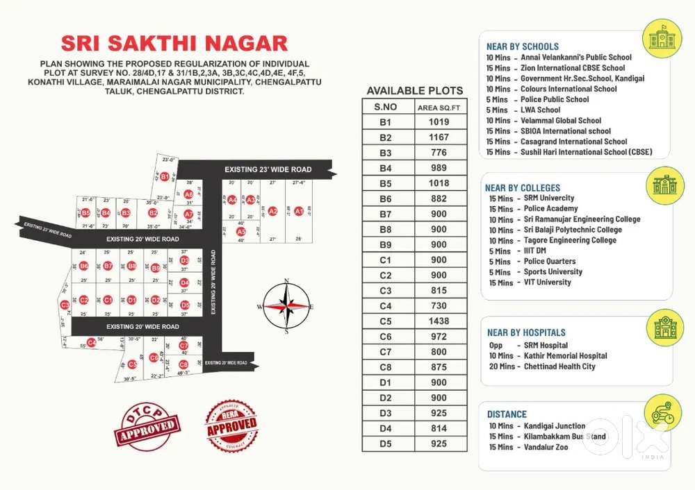 Plot for Sale in Potheri Ideal for Rental Income  Near SRM University