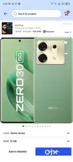 Infinix zero 30 ( 12gb 256 gb)