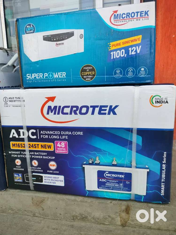 Brand new Microtek brand inverter battery 1100va*@100ah