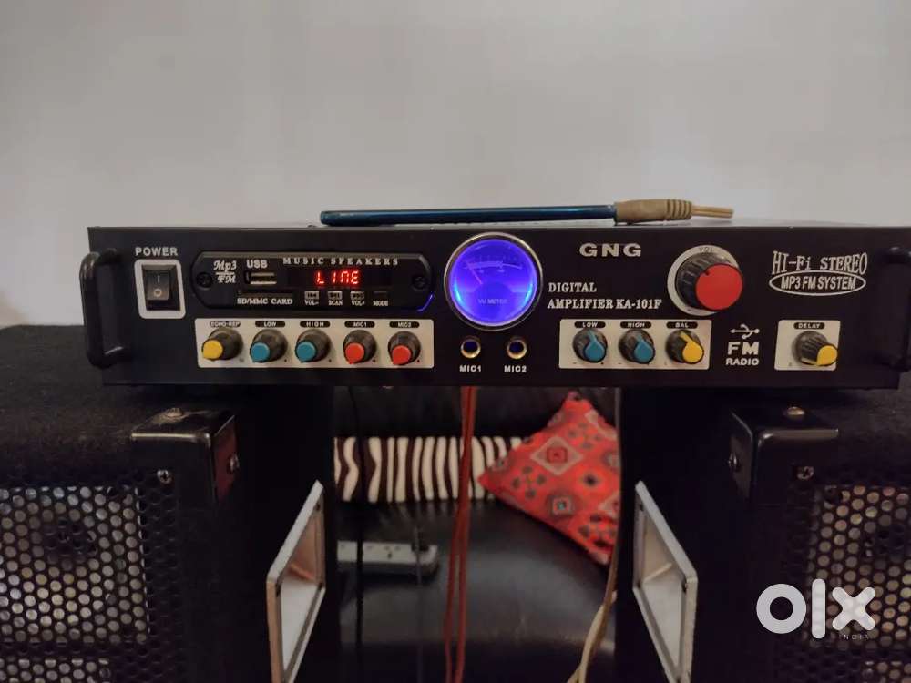 HI FI amplifier with two speaker