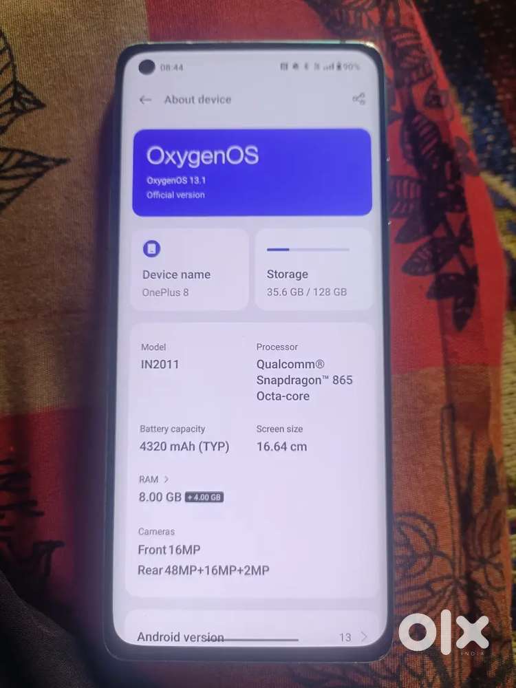 1+8 5G 8+8 128 curve display Folder change arjent sell