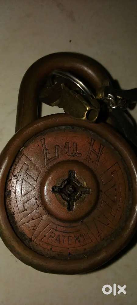Antique Copper and brass lock-key from Patent America.for Rs.5,00000/=
