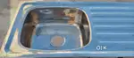 Kitchen steel sink Rarely Used with Stand