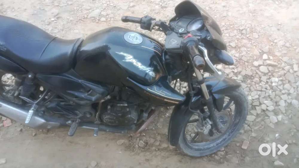 Black tvs motorcycle