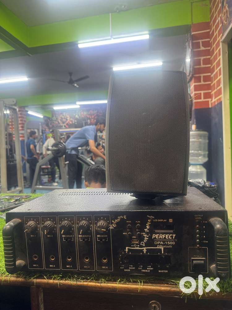 Amplifier with speakers