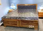 15 years guarantee pure wooden box wala bed