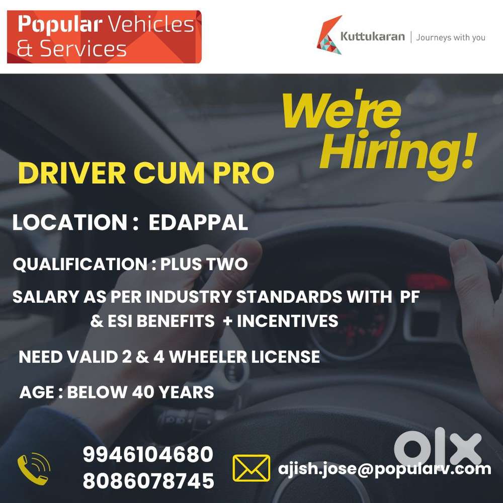 Driver Cum PRO