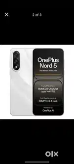 Oneplus nord 5 marble sand (12gb ram 256) totally unused mobile