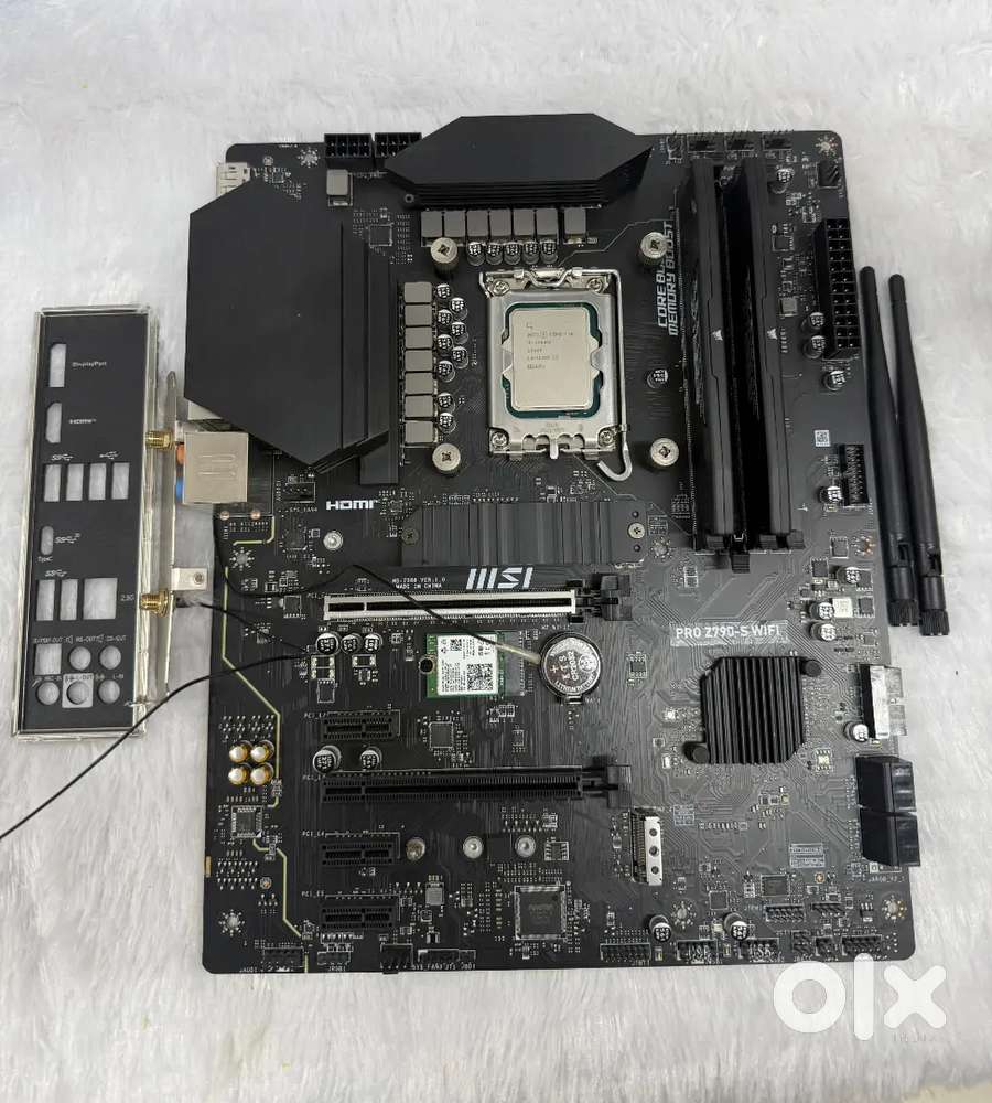 i9 14900k 32gb ddr5 ram vengeance 5200mhz msi pro z-790s wifi board