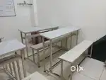 Benches, whiteboard, inner partition, front door
