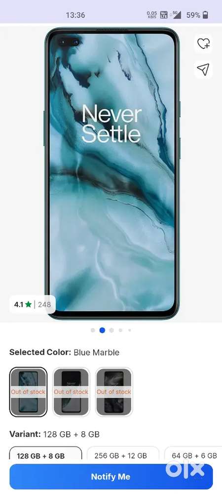 Oneplus nord.   5g