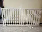 Iron foldable cot with bed