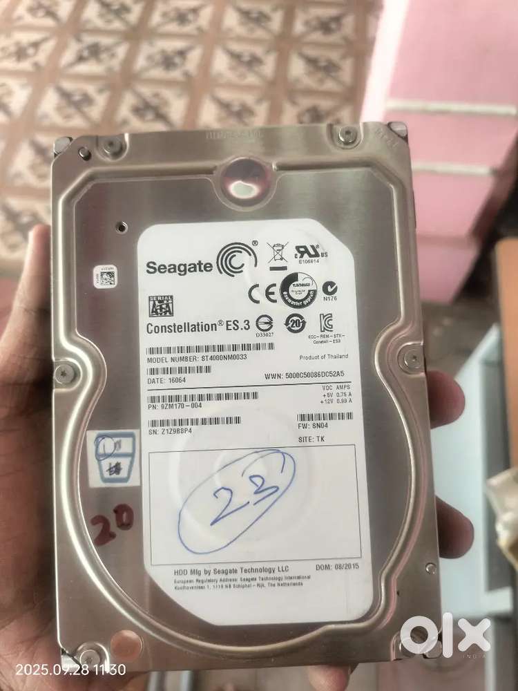 Seagate ST4000NM0033 4TB 24x7 Enterprise HDDs - 100% Health - Tested