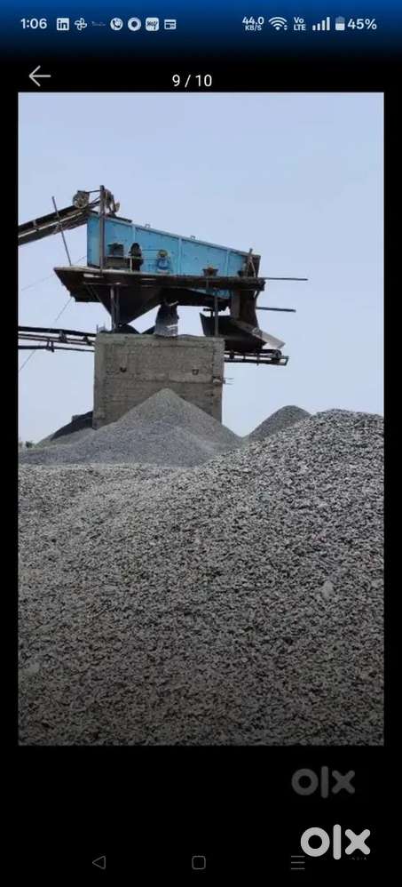 Crusher plant and M sand plant with 4.5 Acre land