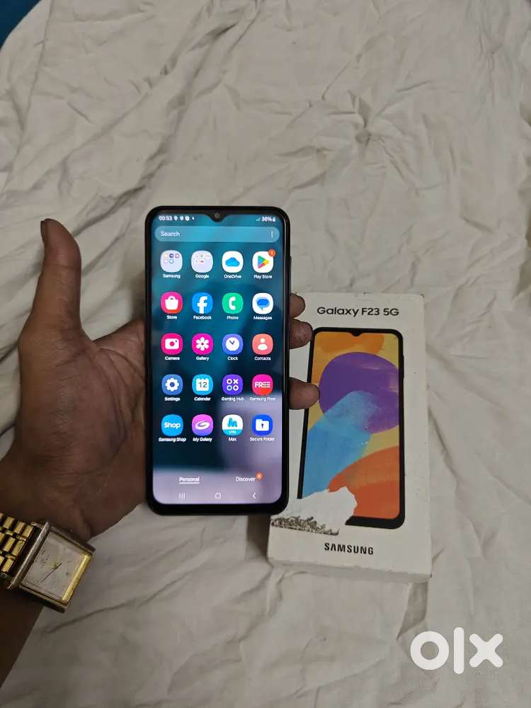 Samsung galaxy f23 5g .. ram4 .128 .all parts orginal display