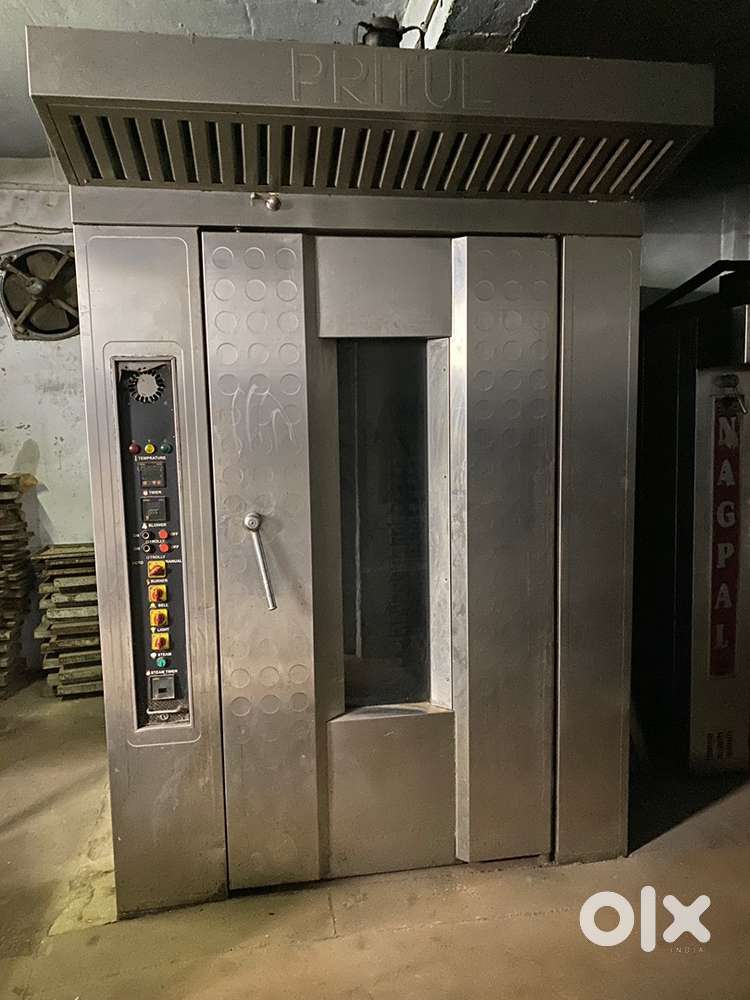 Rotary oven and cookie dropper
