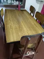 4 seater wooden dining table