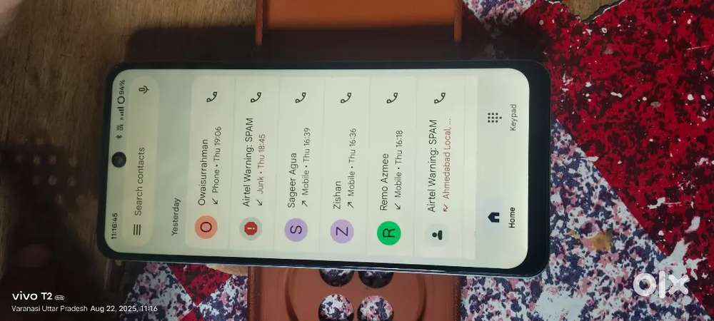 Realme 13 8/128 9 month bill box chargerr sab hai