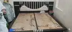 Modern Designer Double Bed with Hydraulic Storage